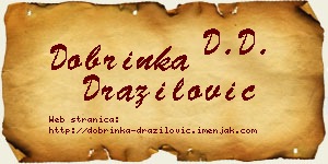 Dobrinka Dražilović vizit kartica